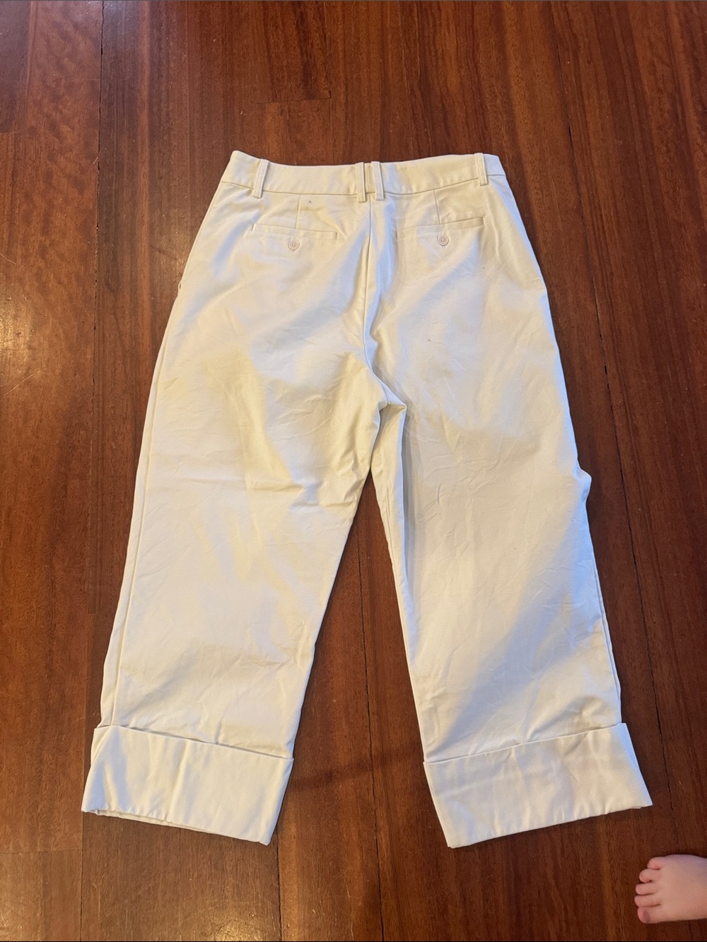 Ralph Lauren Cream High-Rise Wide-Leg Pleated Pants - Picture 7 of 7